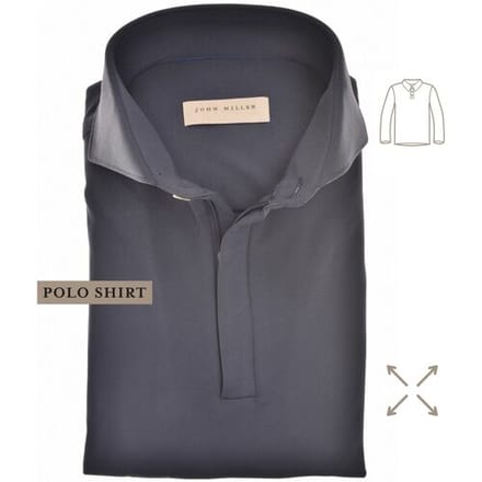 John Miller Polo Hyperstretch Performance Zipper Donker Blauw / male