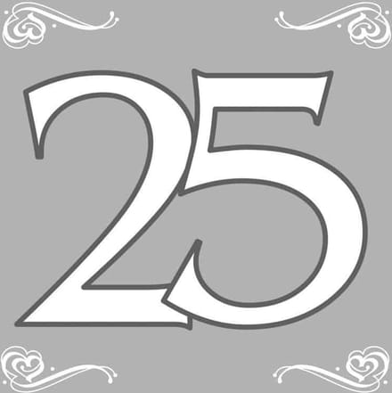 Folat - Servetten - 25 Zilver (20 stuks)