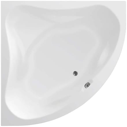 Aqualine Dunaj Hoekbad 140x140x48cm, wit