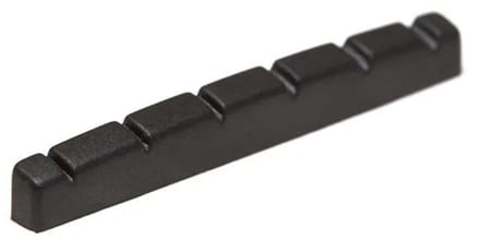 Graph Tech PT 5042 00 Black TUSQ XL Slotted Guitar Nut (42 mm) Elektrisch F-Stijl Plat