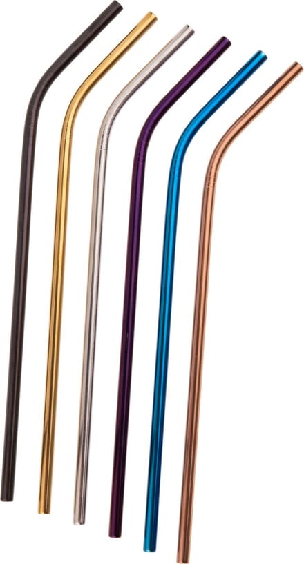 12 st. 12st. Gebogen RVS Rietjes Ø 6mm - 23,5cm