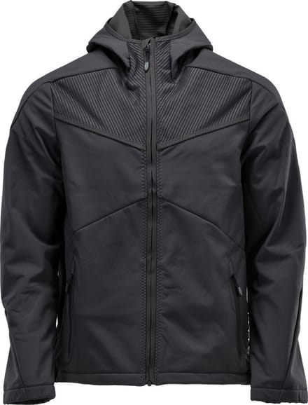 Mascot Customized Softshell jas met capuchon 22102-649 - Zwart - 3XL