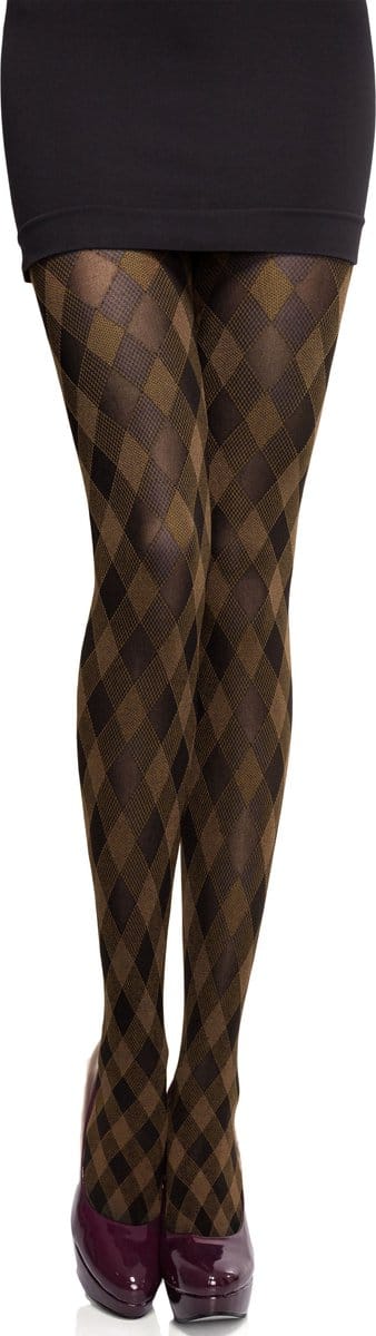 Merry Style MS-GB-317 Dames Panty - 60 DEN- Gedessineerd - 3D-technologie - Polyamide - Cappuccino - S