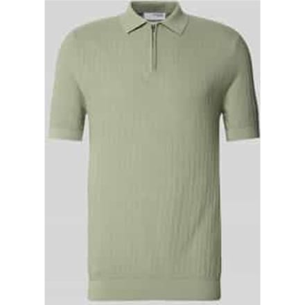 Poloshirt met korte ritssluiting