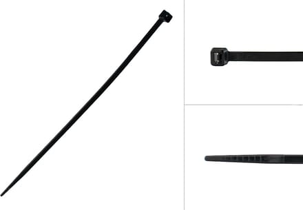Wovar Tyraps Zwart 200 x 4.8 mm | 100 stuks
