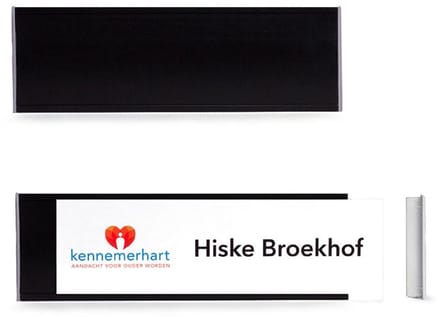 Deurbord | Zwart | 20x6cm