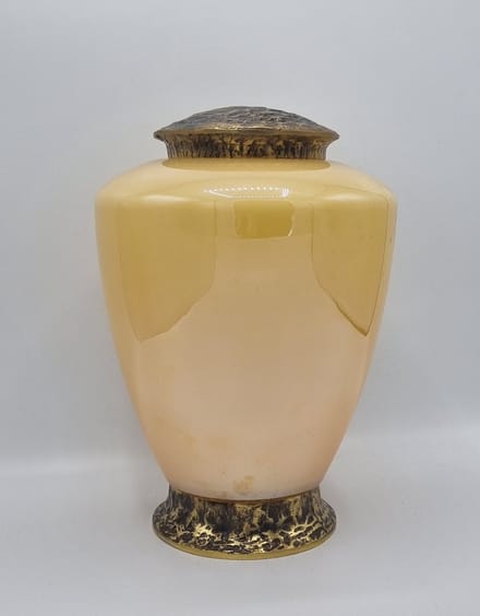 Urn - Glas/Messing - Goud/Geel - Glans - 3,5 liter - Urn voor as - GM04