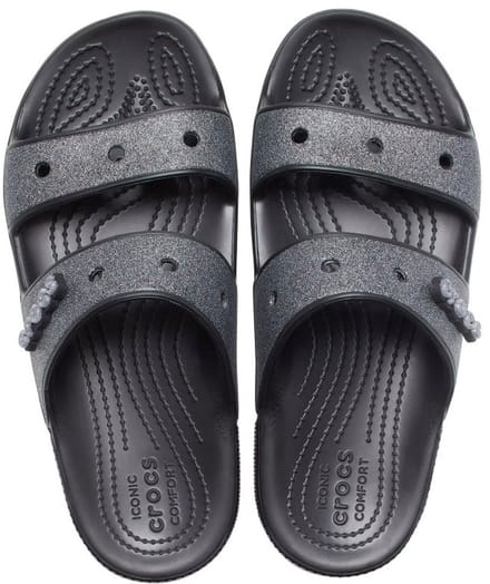 Crocs Classic Glitter ll Sandal Zwart Maat 38/39 US M6/W8