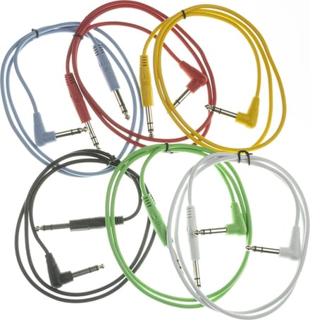 MUSIC STORE patchkabel 6-pack 1 m - Stereo patch kabel