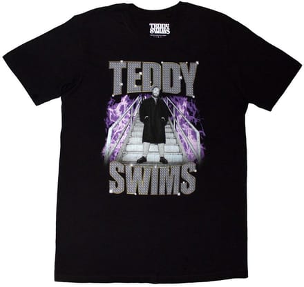 Teddy Swims - Retro Bootleg Heren T-shirt - XL - Zwart