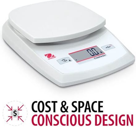 Ohaus® Professionele draagbare weegschaal / balans - Compass™ CR221 - Weegbereik 220gr - Uitleesbaarheid 0.1gr