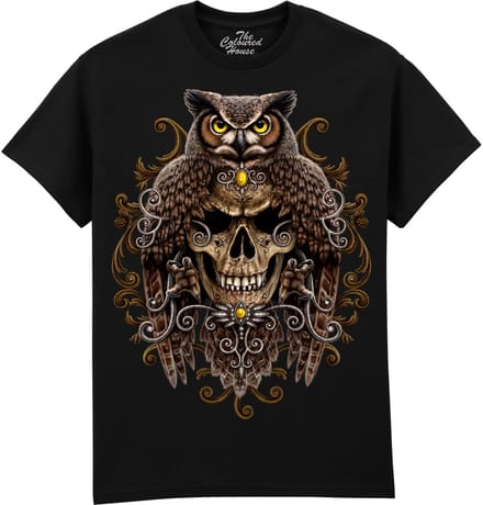 Skull Death Wisdom The Coloured House T-shirt M