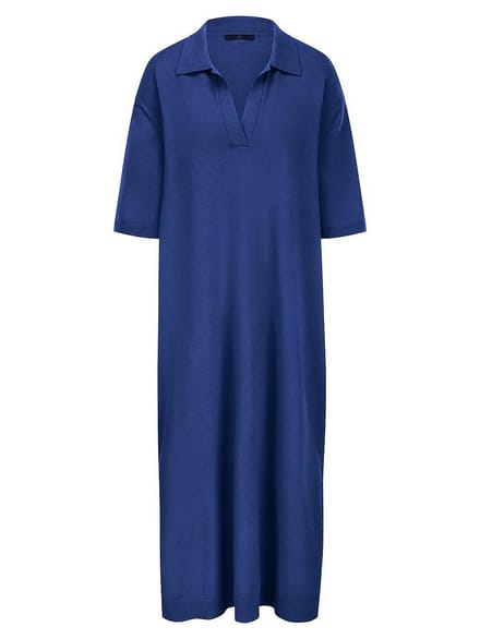 Tricotjurk polokraag Van Emilia Lay blauw