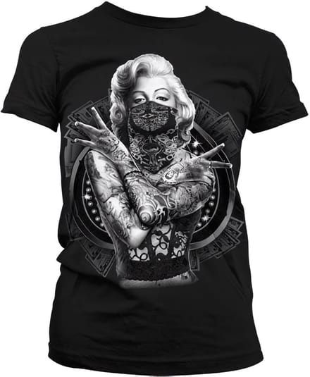 Marilyn Monroe Dames Tshirt -M- Monroe Outlaw Zwart