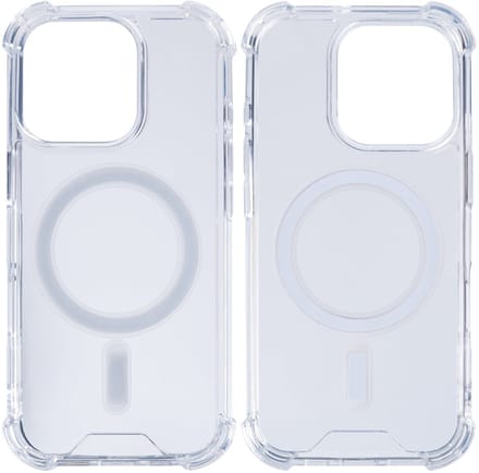 Rixus Anti-Burst Case With MagSafe For Apple iPhone 16 Pro Max Transparent