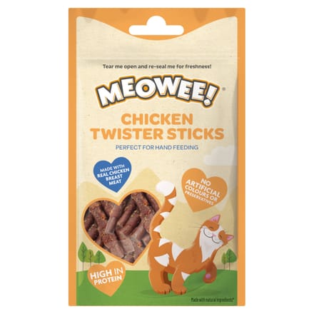 Voordeelpakket: 3x31g Meowee! Kip Twister Sticks kattensnacks