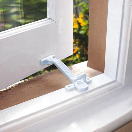 *** 2 stuks Raamsluiter - Beveiliging - Wit - van Heble® ***