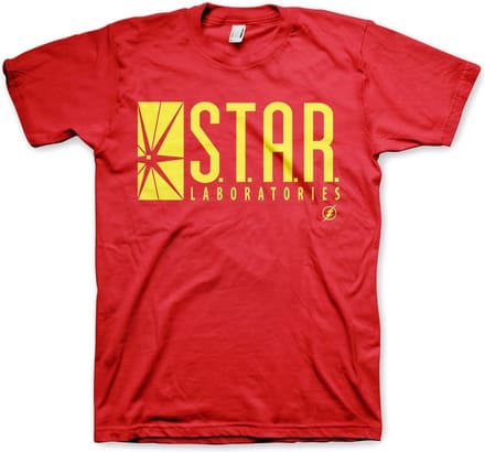DC Comics The Flash Heren Tshirt -M- Star Laboratories Rood