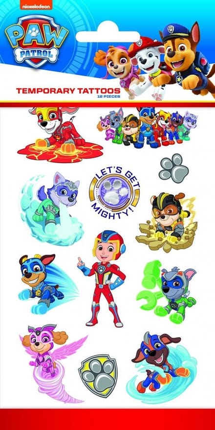 Wefiesta - Paw Patrol Plaktattoos - Let's Get Mighty
