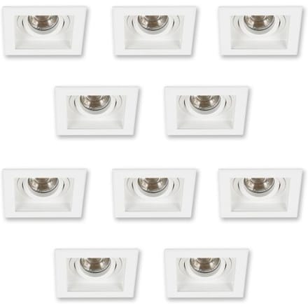 KS Verlichting Set Axl inbouwspots 10 stuks wit