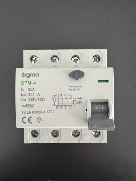 SIGMA Aardlekschakelaar 4Polig 25A 300mA