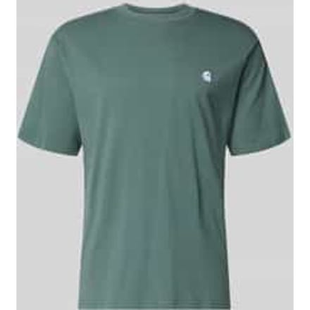 T-shirt met labelstitching model 'Madison'