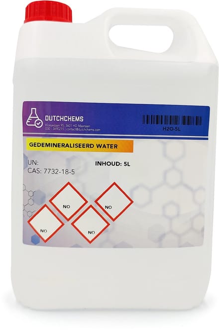 Demi Water - Strijkwater - Accu Water - 5 Liter