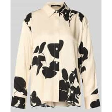 regular fit overhemdblouse van pure viscose model 'Zeoul'