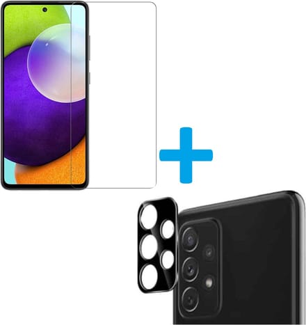 Bescherming Schermprotector Tempered Glass Screen Protector + Camera lens Beschermer Geschikt voor: Samsung Galaxy A72 4G & 5G Display
