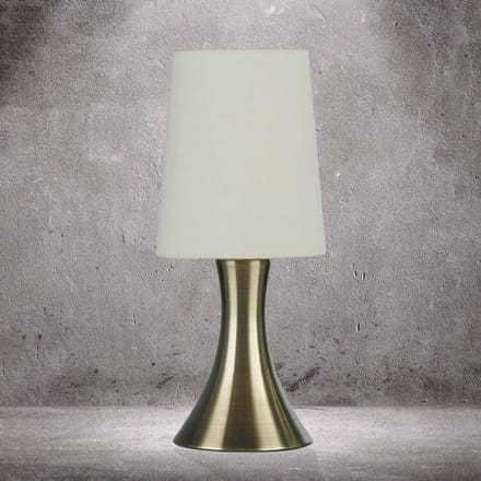 Searchlight Tafellamp touch 3922, antiek messing
