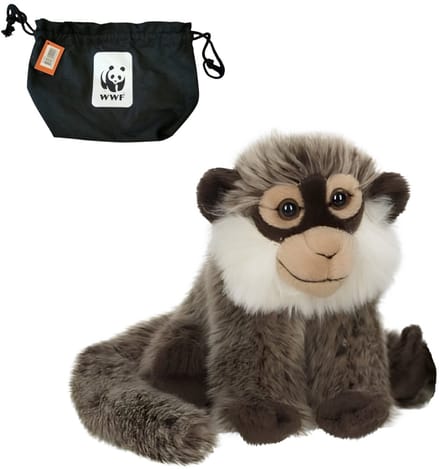 WWF knuffeldier aap in tas 19cm