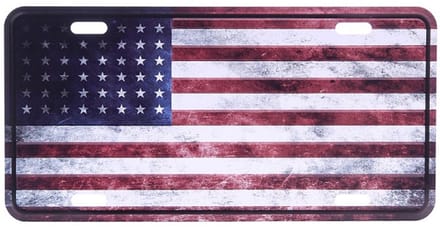 Amerikaans nummerbord - Amerikaanse vlag WWII