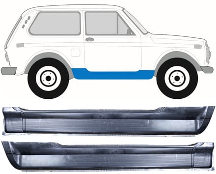 Volledige dorpel voor Lada Niva 1976- / Links + Rechts / Set
