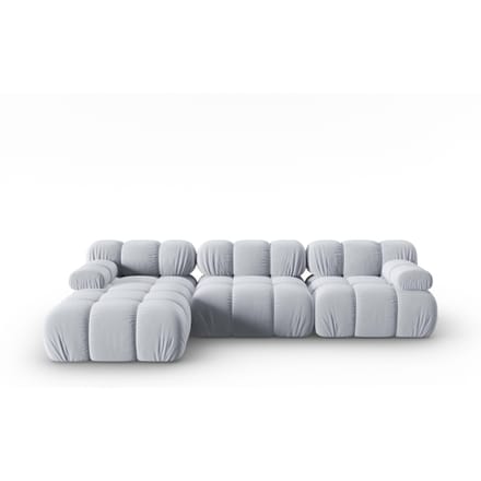 Modulaire-4-zitshoekbank Tropea links velvet | Milo Casa