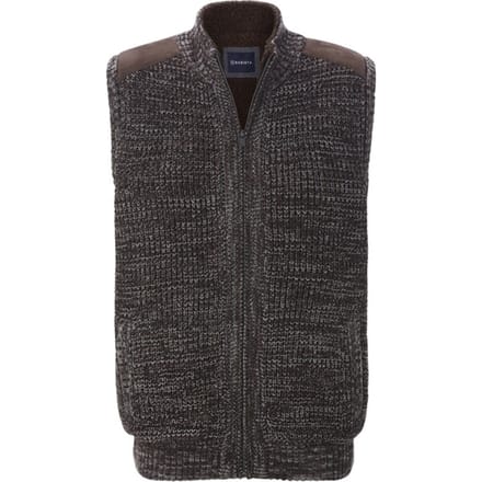 Babista herren Gebreide Bodywarmer - 48/50 - donkerbruin - Plus Size