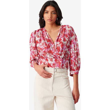 IRO Paris Maellaspe Red Multico Maat: L | Blouses Outlet | Dames | Rood