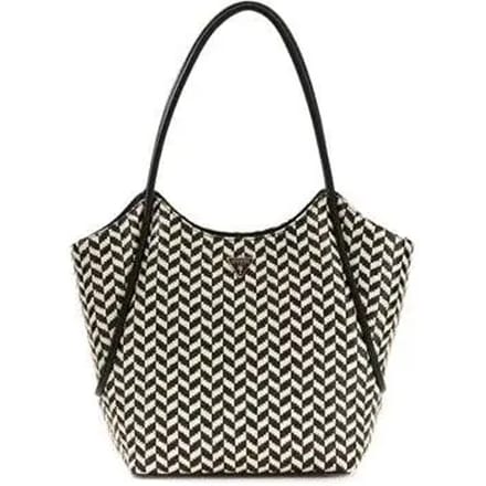 GUESS shopper schoudertas Tessi 2 in 1 Tote Black Multi zwart