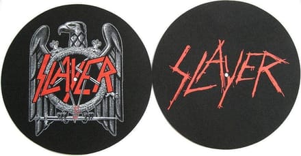 Slayer Eagle Scratched Logo Slipmat - Set van 2