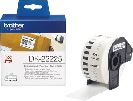 DK-22225 Continue Length Tape: 38mm - Thermal paper - white (30.48)