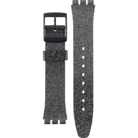 Swatch Plastic - Originals Medium (34mm) /Access/Solar/Musicall/Stop - G/SK/SL/SR/SS/SO28 ASO28B105 SO28B105 Magi Blacksparkle Horlogeband