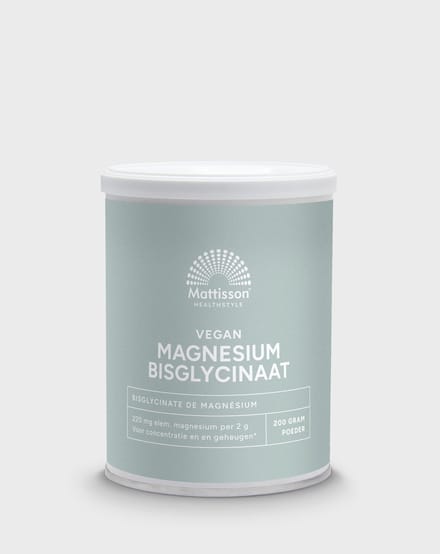 Mattisson - Magnesium Bisglycinaat Poeder - 11% Elementair Magnesium - L-Glycine - 200 Gram