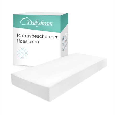 Dailydream - Waterdichte matrasbeschermer - 120x200cm - wit - ademend