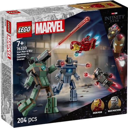 LEGO Marvel Super Heroes LEGO® MARVEL SUPER HEROES 76320 Iron Man & War machine VS hamer drones