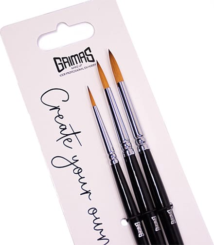 Grimas - Face Paint Brush Set - ROUND2/4/6