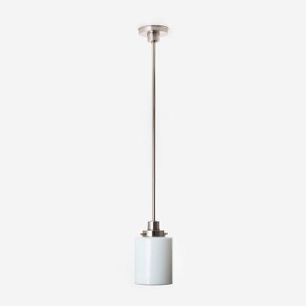 Hanglamp Strakke Cilinder 20's Matnikkel - Art Deco Trade