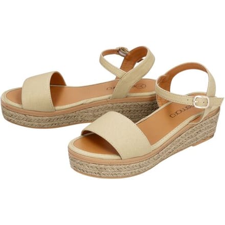 ESMARA Dames sandalen (Beige, 36)
