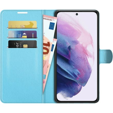 Just in Case Galaxy S22 Plus TPU Portemonnee Hoesje Blue