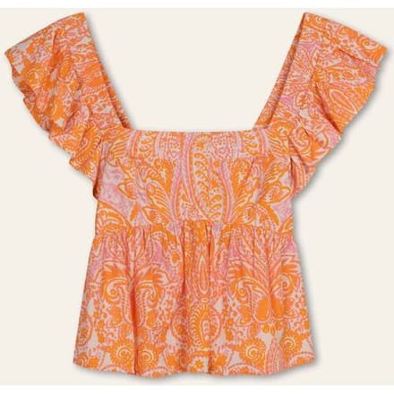 Oilily Balua Tangos Top- maat36 Oranje Crush