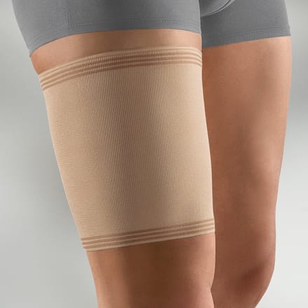 BORT ActiveColor Dijbeen Brace – Bovenbeen – Hamstring blessure - Dijbeen Compressie – Maat XL, Beige
