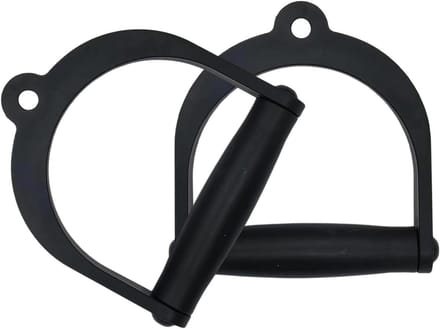 Fitness Handvatten - Kabelmachine Grepen - Kracht Training - Ergonomisch Ontwerp - 2 Stuks - Zwart